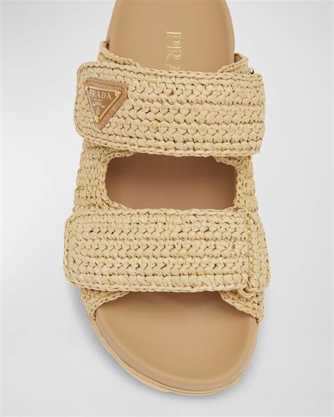 prada fussbett buckle thong sandals|prada fussbett raffia.